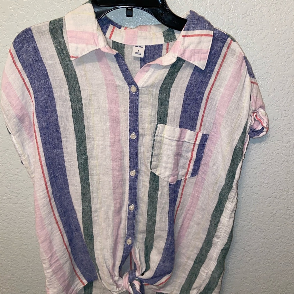 Old navy striped button up